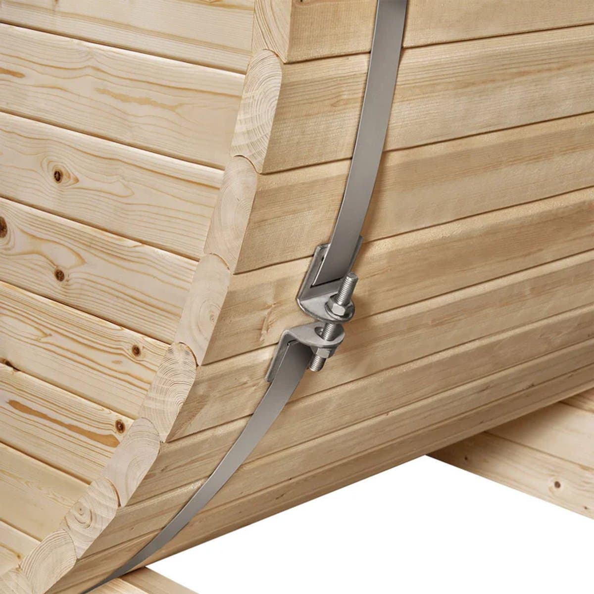 Barrelsauna Spitsbergen - Incl. saunakachel - Ø 190 cm - 3,6 - 8 kW - 2 tot 6 personen thumbnail 3