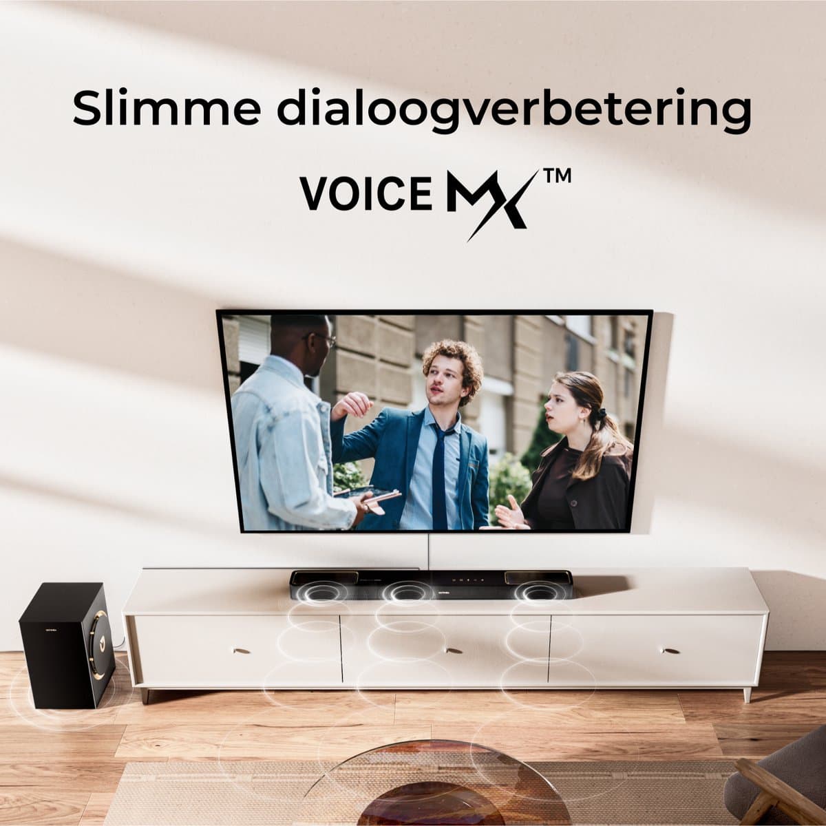 ULTIMEA Skywave Serie - 3.1.2 Systeem met Dolby Atmos en 6,5" Subwoofer, App Bediening, Soundbar Zwart thumbnail 6
