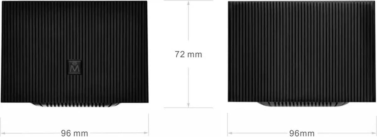 TechU Mesh Wifi Router – 1000 Mbps – Zwart thumbnail 3