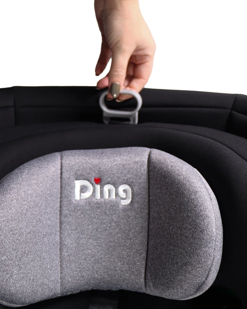 Ding Kai Autostoel - Grijs - 360° Draaibare Isofix Autostoel - i-Size - Vanaf 40 tot 150cm - 0 tot 12 jaar thumbnail 3