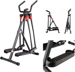 Productfoto van Elliptische Crosstrainer - Fitness Loopband - Thuis Trainen - Inklapbaar Ontwerp - 100 kg Max - Zwart