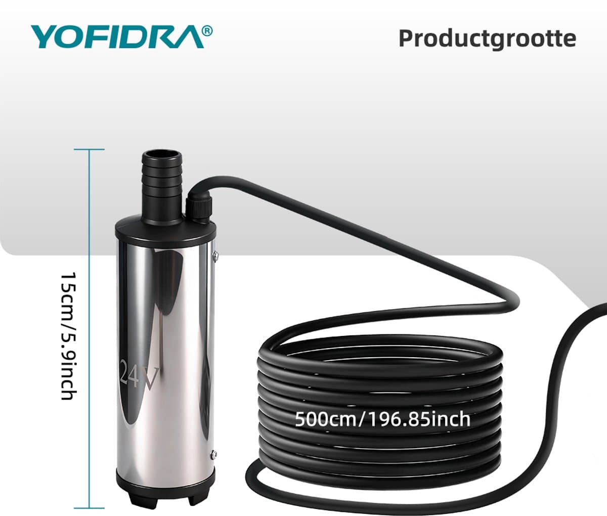 Yofidra Accu Waterpomp - Draagbare Waterpomp - Draagbare Zuigpomp - mit 2x Accu’s - Compact - voor zwembad, tuin, vijver thumbnail 8