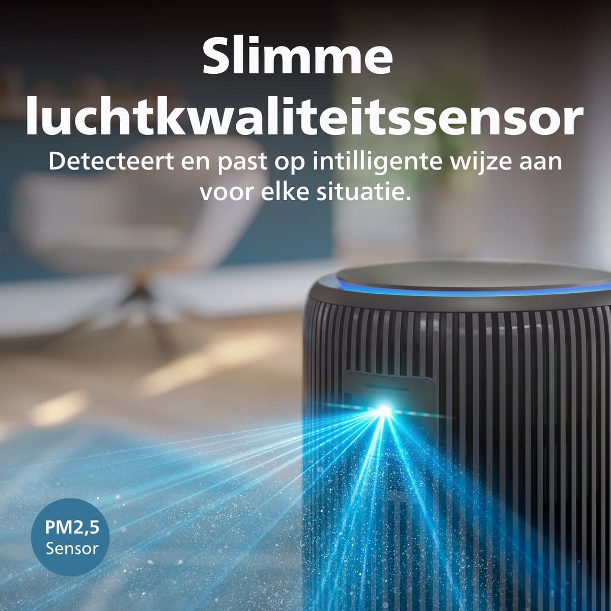 Philips PureProtect 3200 Series - Luchtreiniger - CADR 520m3/u - Ruimtes tot 135m2 - 3 Laags HEPA Filtratie - Air+ App - Ultrastil - Nachtlampje - Zwart - AC3221/13 thumbnail 6