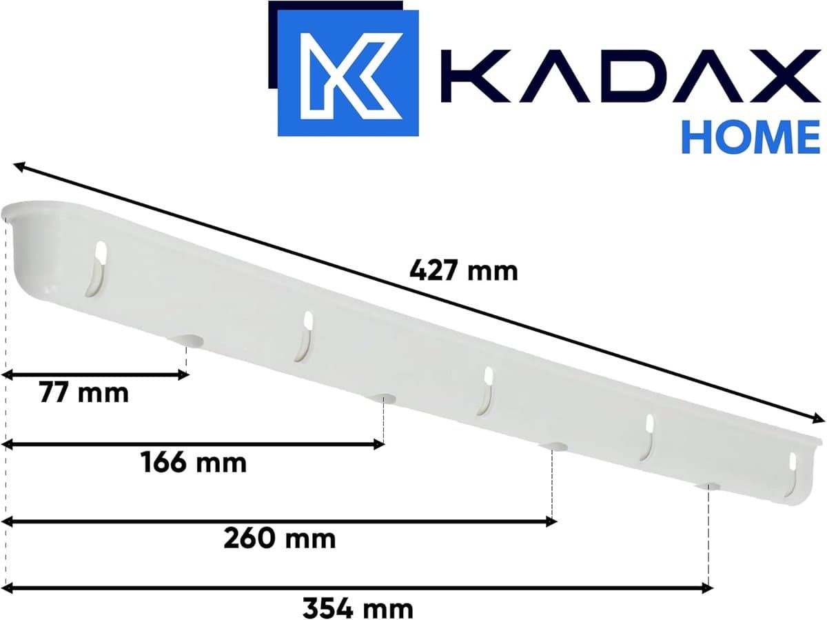 Plafond Wasdroger - Wanddroger Droogrek - Kleding Drogen - Ruimtebesparend Ontwerp - 180 cm - Wit thumbnail 8