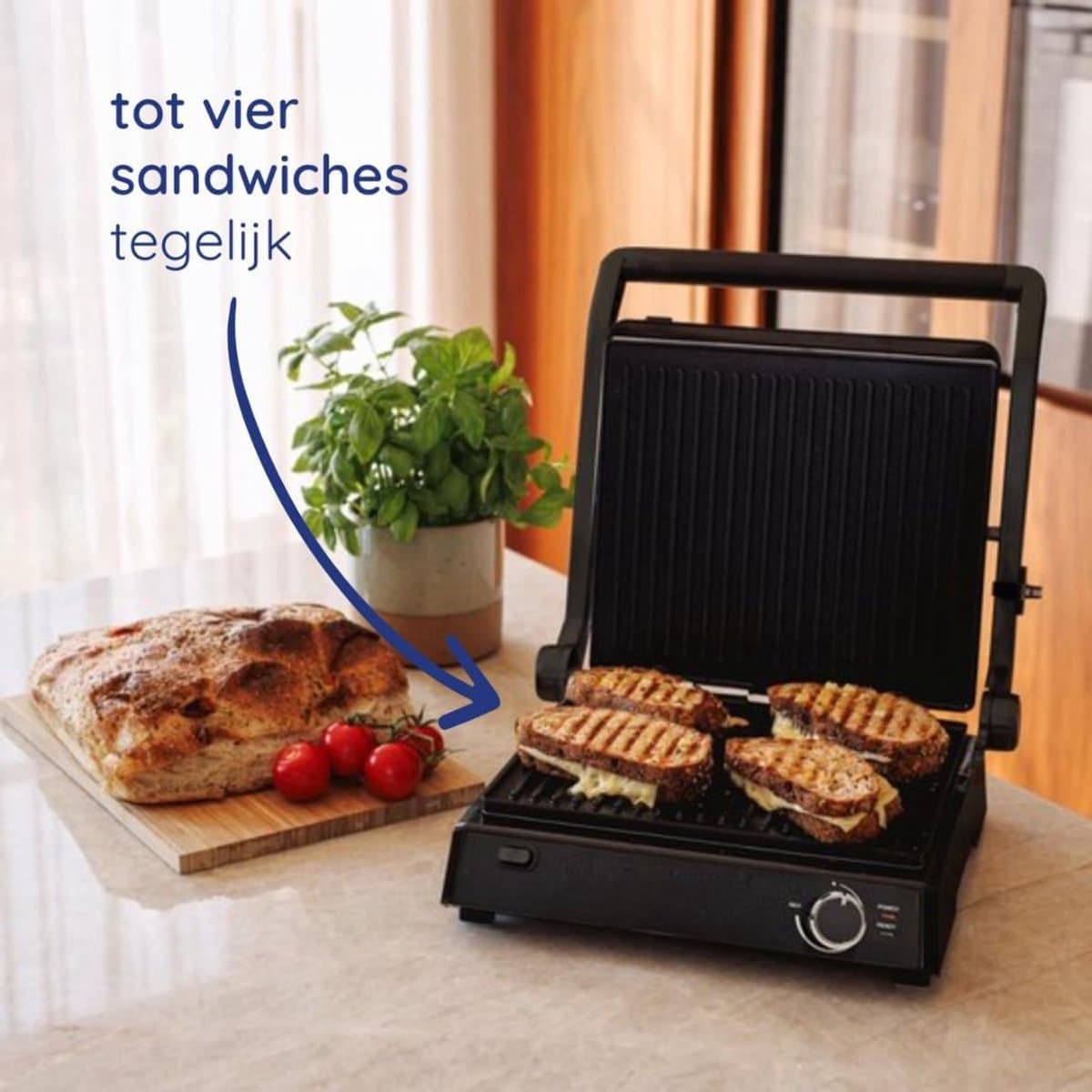 CLVP® Tosti Apparaat – Panini Grill – Contactgrill thumbnail 6