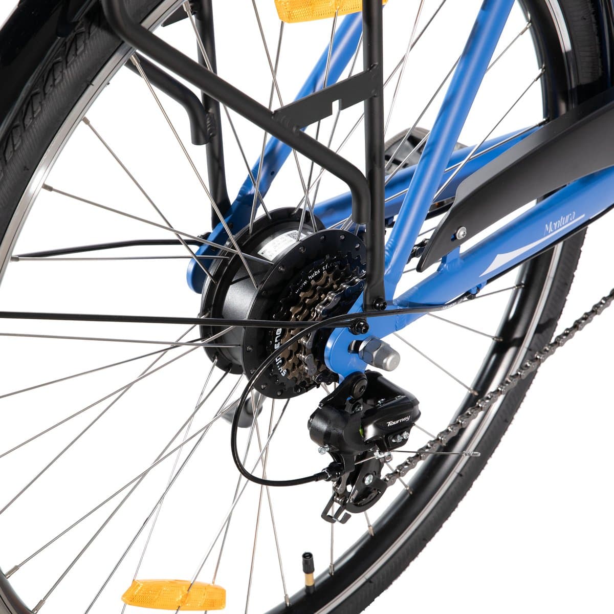 HILAND Montura Elektrische Stadsfiets 28 inch - E-bike Commuter Unisex - 250W Motor - 36V 10.4Ah Accu - 7 Versnellingen - Aluminium Frame thumbnail 2