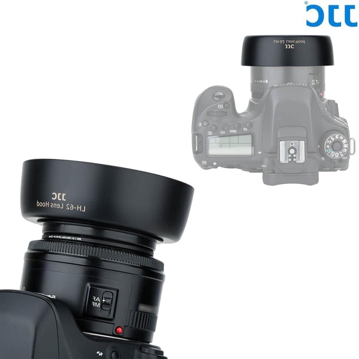 Reversible Lens Hood Shade Protector 52mm voor Canon EF 50mm F1.8 - Bescherming, Vervangend Accessoire, Verbeterde Beeldkwaliteit thumbnail 2