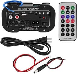 Productfoto van Krachtige Zwarte Bluetooth HiFi Stereo Audio Versterker met USB en Super Bass