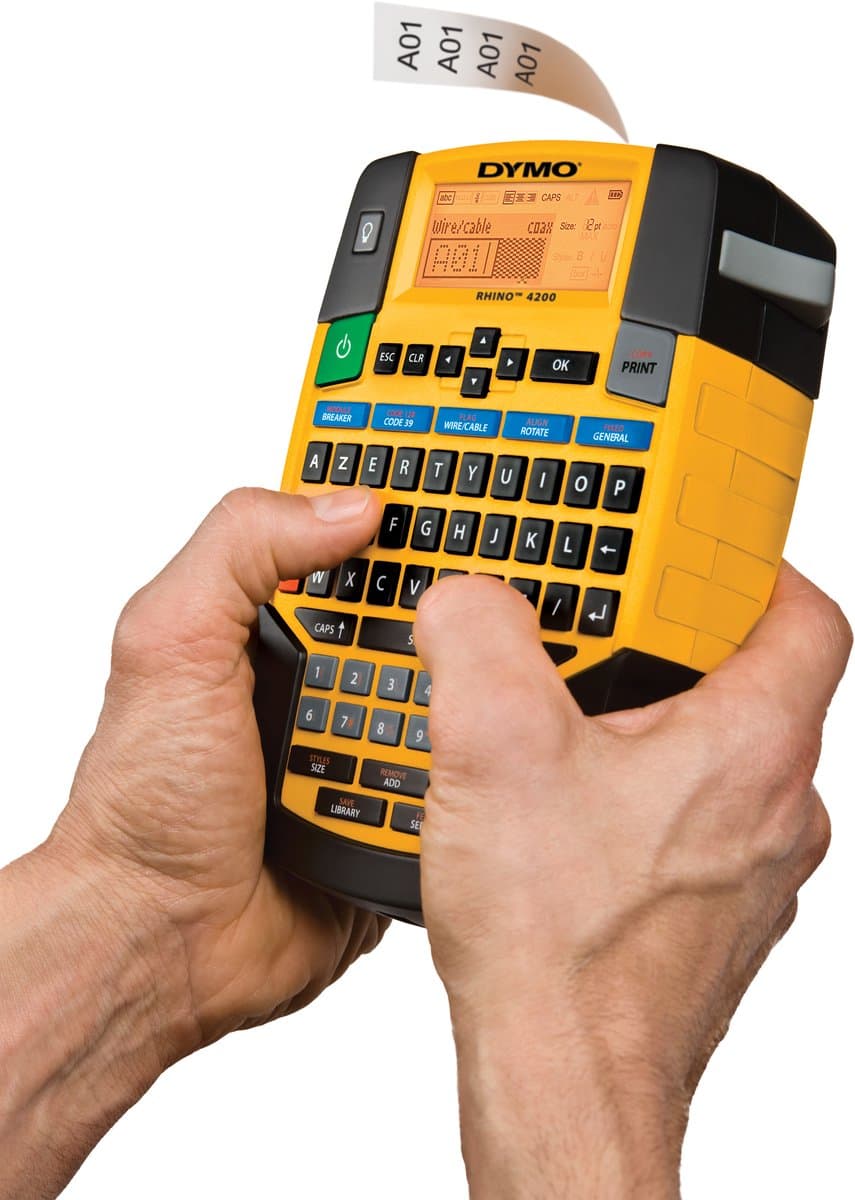 DYMO Rhino 4200 Industriële Labelmaker - Draagbaar met AZERTY thumbnail 8