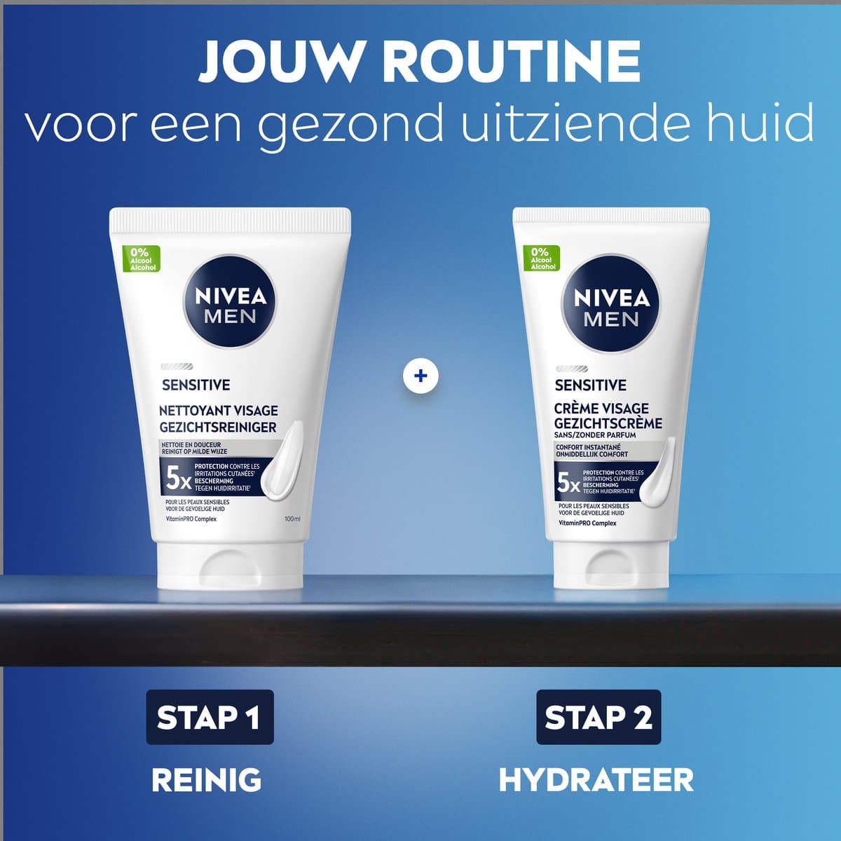 NIVEA MEN Sensitive Reinigingsgel Gezicht - Gezichtsreiniger - Alcoholvrij - Face Wash Voor de Gevoelige Huid - Gezicht Wassen - 100 ml thumbnail 4