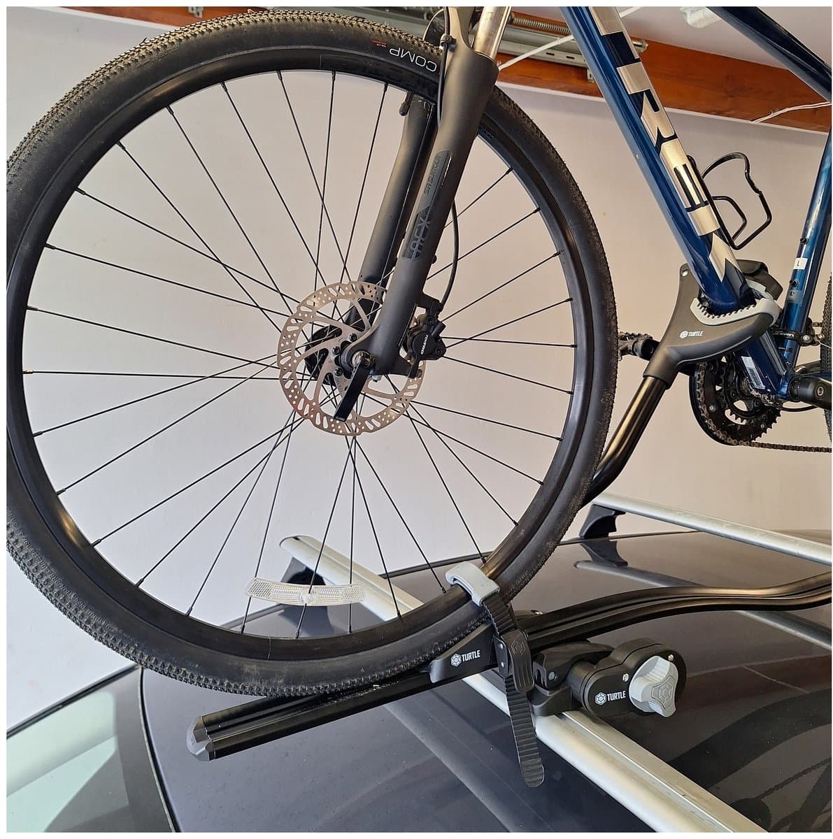 Dakdrager fietsendrager TURTLE PRO-S Zwart voor fiets + slot thumbnail 2