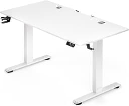 Productfoto van Casaria elektrisch zit-sta bureau 160 x 75 cm met geheugenstanden, draadloze lader en USB