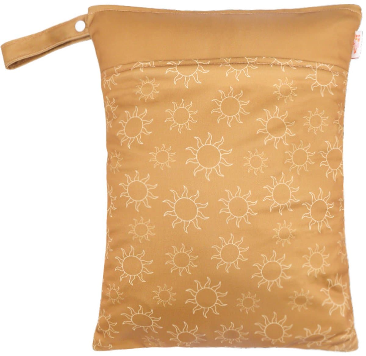 Wetbag Waterdichte Tas – 2 Stuks – Luiertas & Zwemtas – Natte Kleding, Luiers & Strand – 2 Vakken – 40x30 cm – Herbruikbaar – Golden Sun thumbnail 2