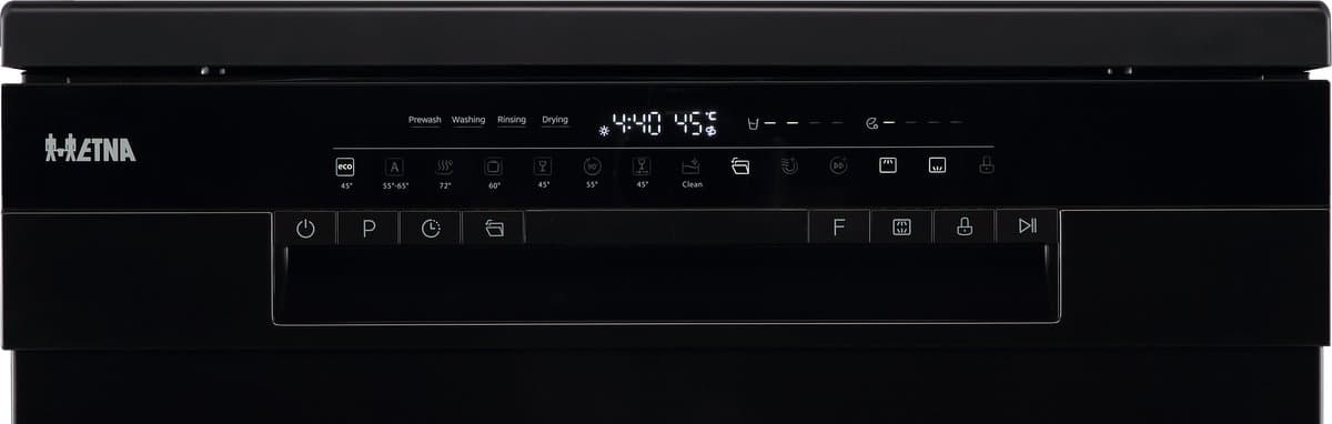 ETNA VWV640ZWA - Vrijstaande vaatwasser - Zwart - 60 cm - Energieklasse A - 14 couverts - 8 programma's - Uitgestelde start - LED binnenverlichting thumbnail 8