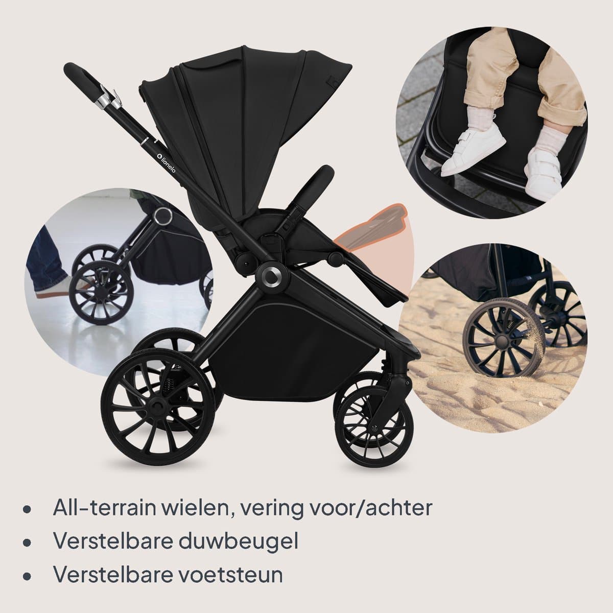 Lionelo Mika Plus 3in1 - Volledig systeem van geboorte tot 4 jaar thumbnail 3