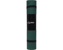 Jim24 Yogamat - Yoga Mat Antislip - Fitness Mat - Sportmat - Pilates Mat - Slijtvast - Extra Dikke Gym Mat - Duurzaam TPE - Incl. Draagtas en Riem - Olijfgroen thumbnail 3