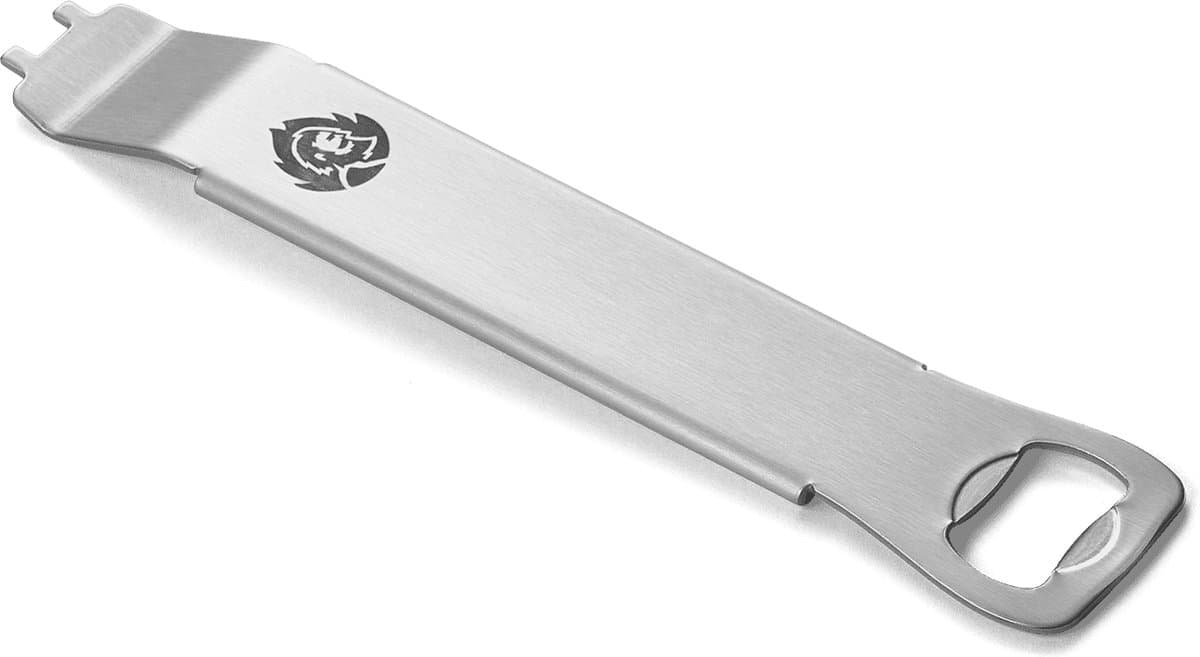 Burnhard Inklapbare 2-Branders Gasbarbecue, 6,4 kW - 500°C - RVS - Incl. tas en multitool - Jones met Deksel thumbnail 7
