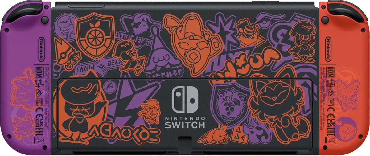 Nintendo Switch OLED Pokémon Scarlet & Violet Editie thumbnail 4