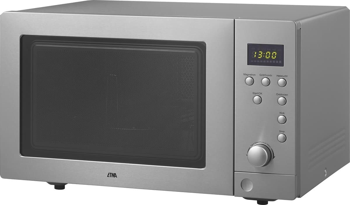 ETNA ECM243RVS - Combi-magnetron - Vrijstaand - 900 watt - 25 liter - RVS thumbnail 3