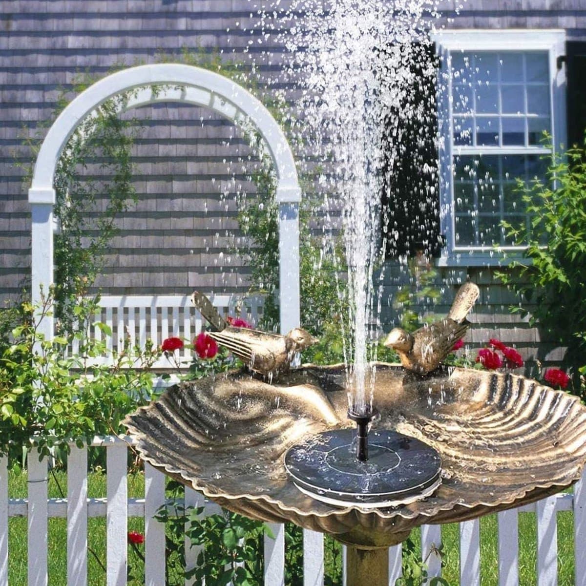 Zonne Fonteinpomp 1.4W – Solar Vijverpomp op Zonne-Energie – Tuin Fontein voor Vogelbad, Vijver en Waterornament thumbnail 2