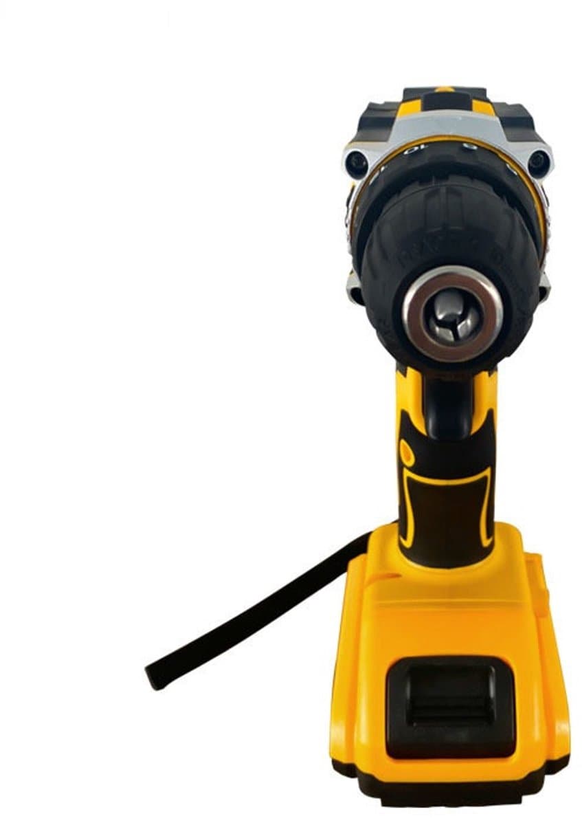 DeWalt-look 21V Accu Slagboormachine Gereedschapsset - Complete Gereedschapskoffer met 2 Accu's - 45 Nm - 2 Snelheden - Inclusief Handgereedschap & Accessoires thumbnail 3