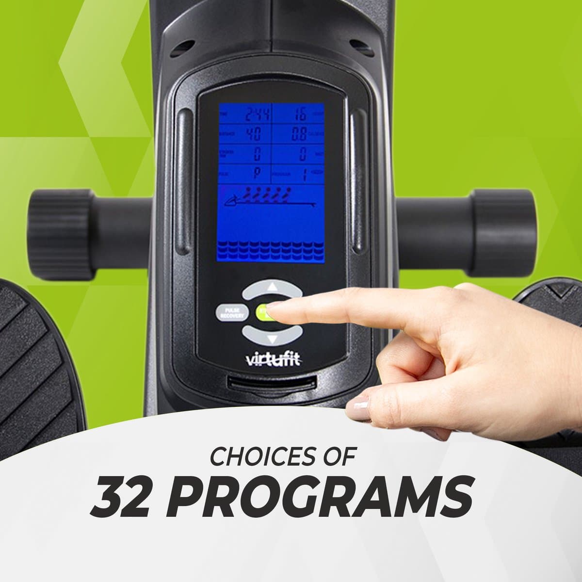 VirtuFit Semi-Pro Roeimachine - Ergometer - Magnetische Weerstand - 34 Programma's - Hartslagfunctie - Stil & Opklapbaar - Kinomap & FitShow - Roeitrainer - Roeiapparaat thumbnail 8