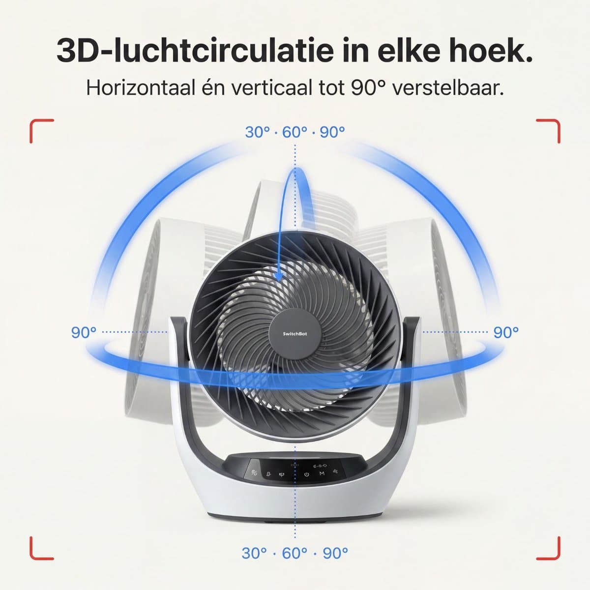 SwitchBot Battery Circulator Fan met accu en app thumbnail 8