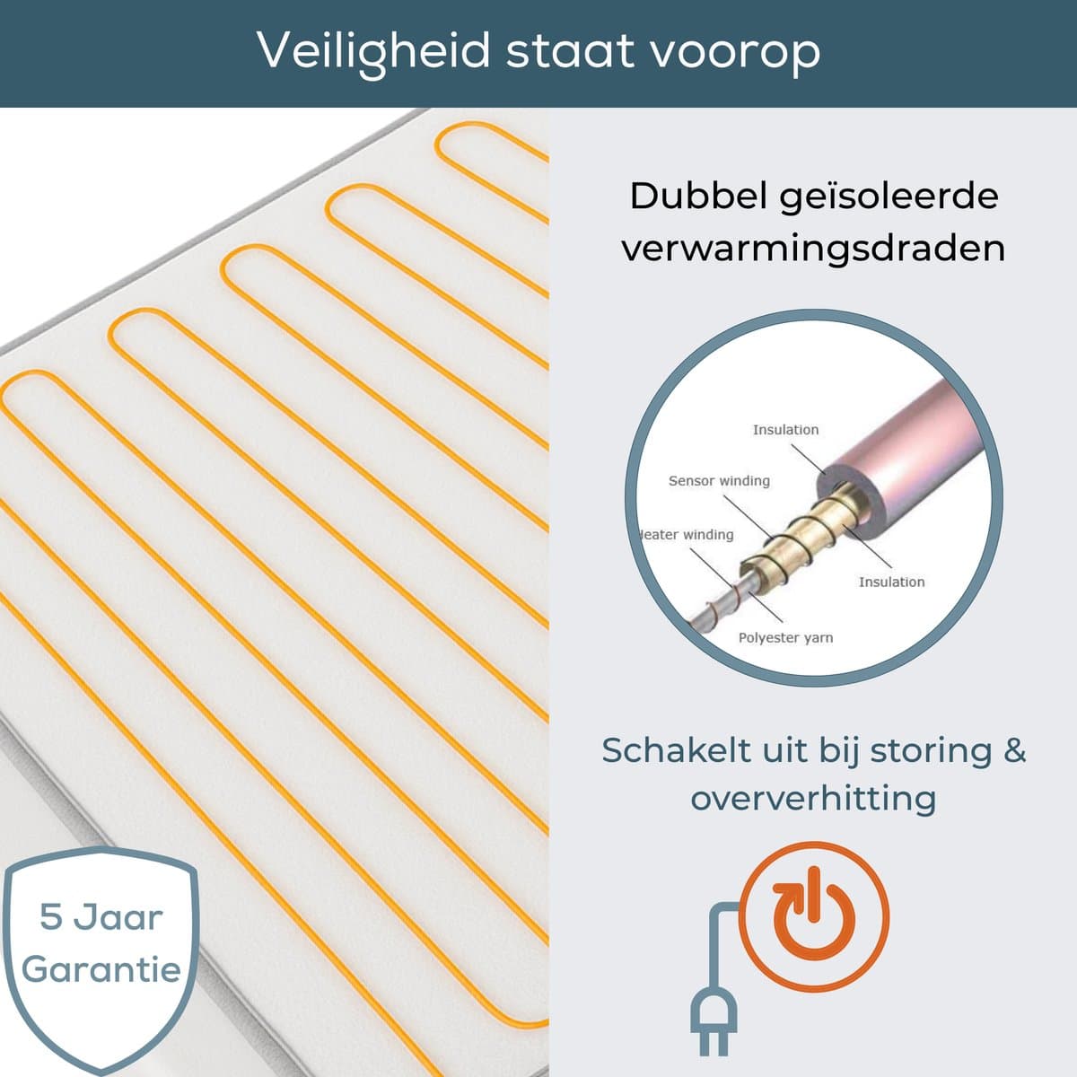 Beurer Elektrische onderdeken 1 persoons - Elektrische deken 150x80cm - 2 Warmtezones - BSS (Beurer Safety System) - ECO Control - Fleece/Katoen - Wit thumbnail 8