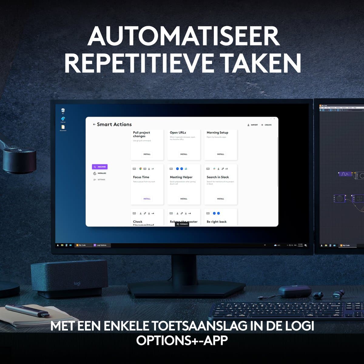 Logitech MX Keys S - Draadloos Toetsenbord - Qwerty - Pale Grey thumbnail 2