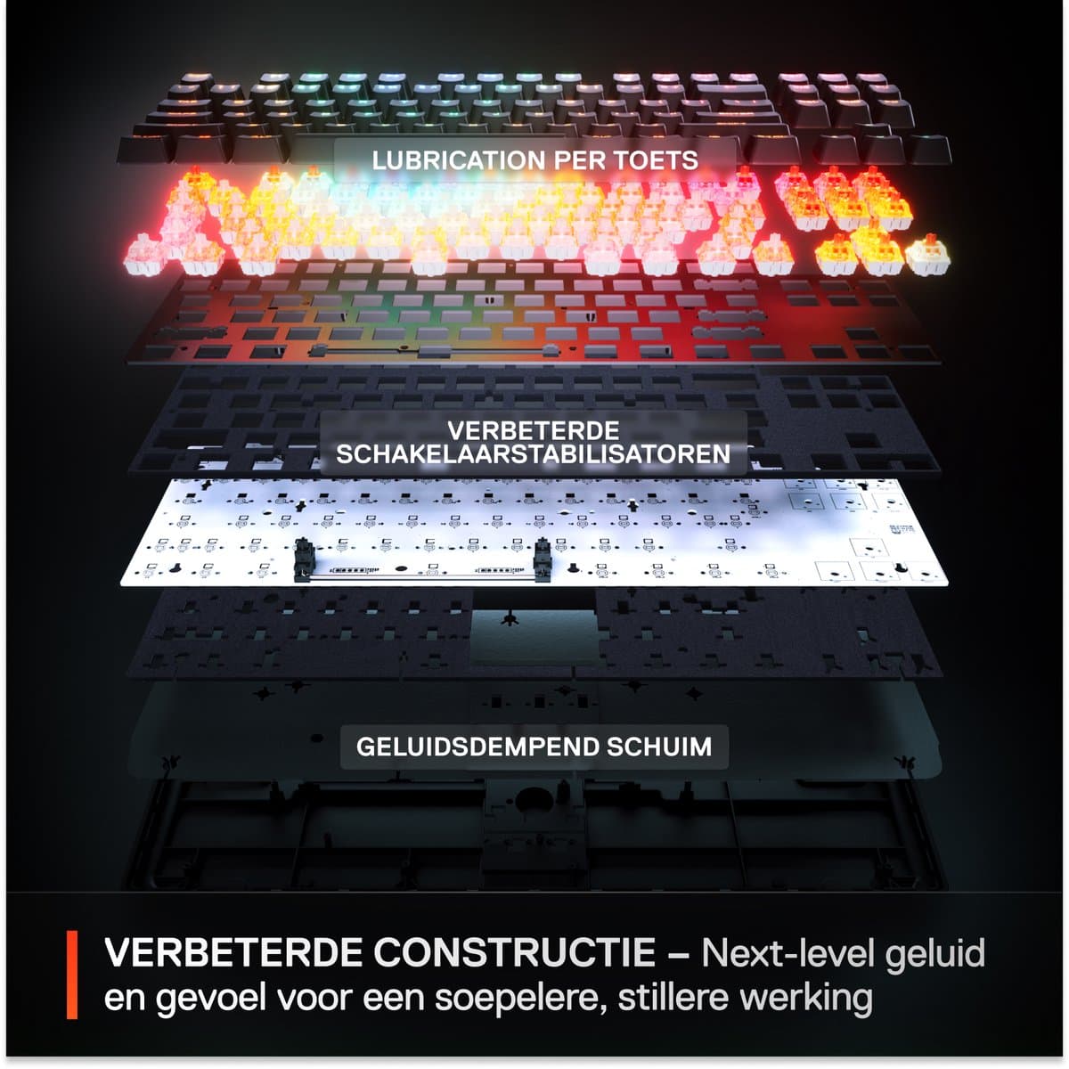 SteelSeries Apex Pro TKL Gen 3 - Mechanisch Gaming Keyboard - Wit - US Qwerty - Rapid Trigger, Rapid Tap, Protection Mode thumbnail 2
