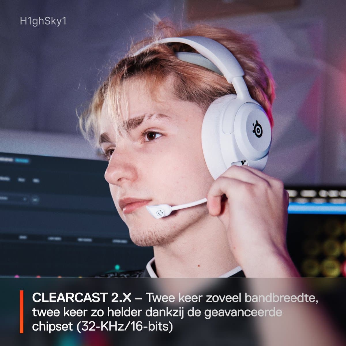 SteelSeries Arctis Nova 5 Wireless - Draadloze Gaming Headset - Wit - 100+ audio presets - 60 uur accuduur - 2.4-GHz en Bluetooth - PC, PS5, Switch & Mobiel thumbnail 5