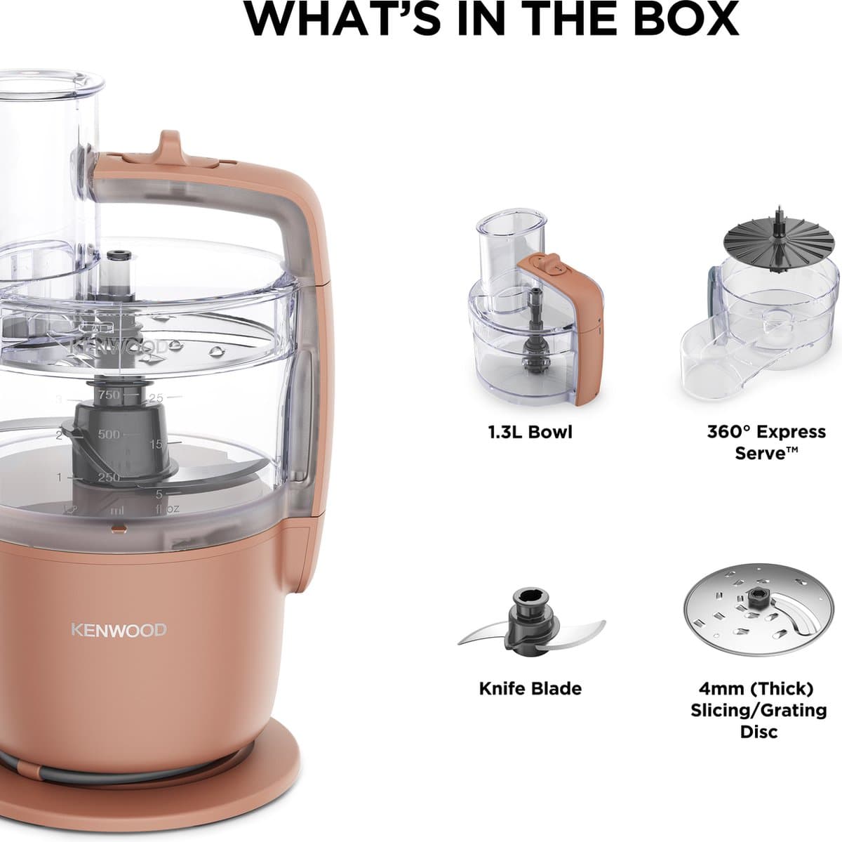 Kenwood MultiPro Go FDP22.130RD – Compacte foodprocessor roze thumbnail 6