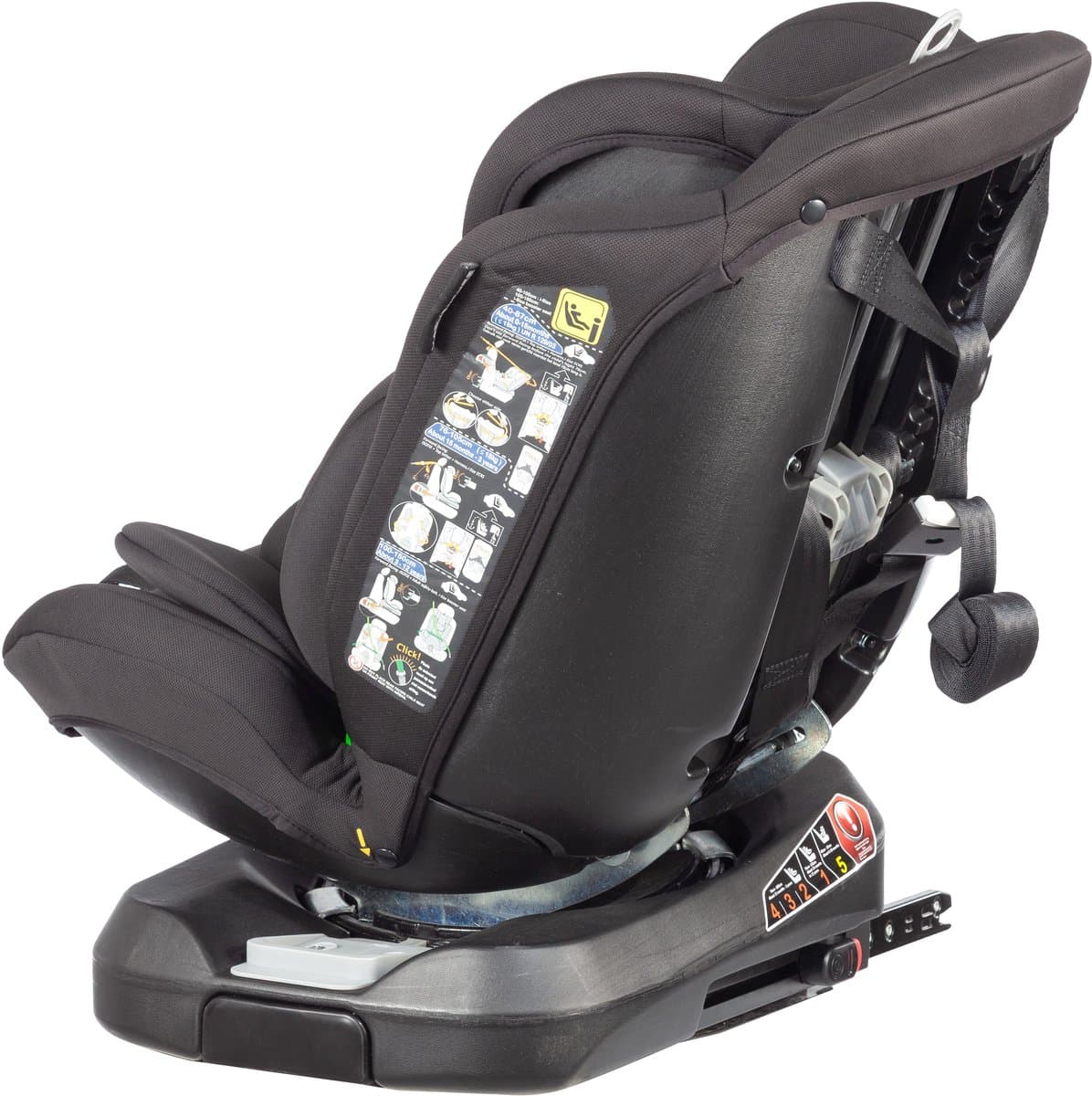 X Adventure Autostoel 360° Draaibaar Supreme - i-Size Met Isofix - Groep 0/1/2/3 (40 cm tot 150 cm) -Vanaf Geboorte tot 12 jaar - Zwart thumbnail 7