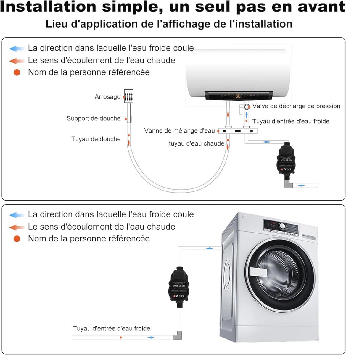 Automatische Waterdrukverhogingspomp - Geluidsarm, Compact en Efficiënt voor Douche en Tuin thumbnail 3