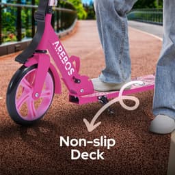 Productfoto van AREBOS kick scooter roze - opvouwbaar, 100kg belastbaar