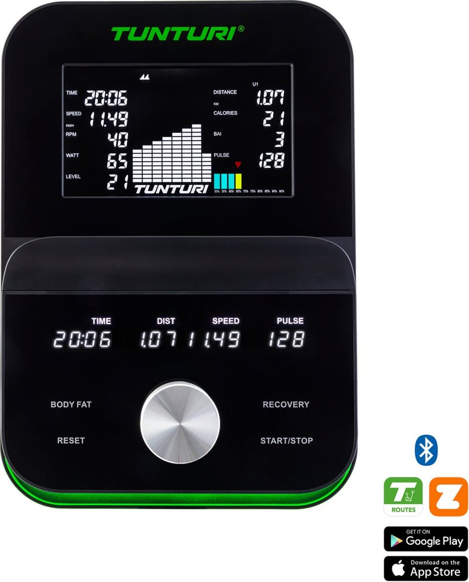 Signature C65 Crosstrainer - Fitness trainer met 48 weerstandsniveaus - Ergometer - Bluetooth - Hartslagsensoren - Tablethouder thumbnail 7