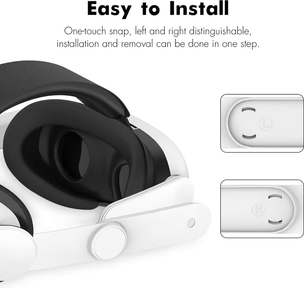 Elite Strap met 6000 mAh batterij voor Meta Quest 3S, Quest 3 thumbnail 3