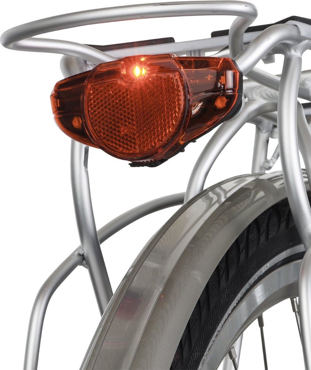 AXA Spark Battery Achterlicht – LED Fietsverlichting op Batterij – 500 m Zichtbaarheid – 100 uur – 50–80 mm Montage – Zijzicht thumbnail 3