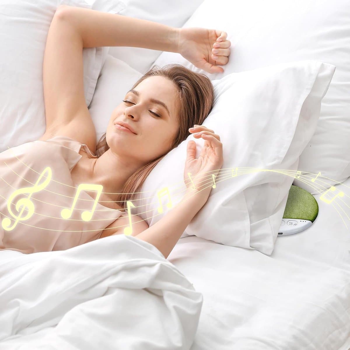 Slaapsprekers Kussen Luidspreker - Ultradun, Bluetooth, Witte Ruis thumbnail 3