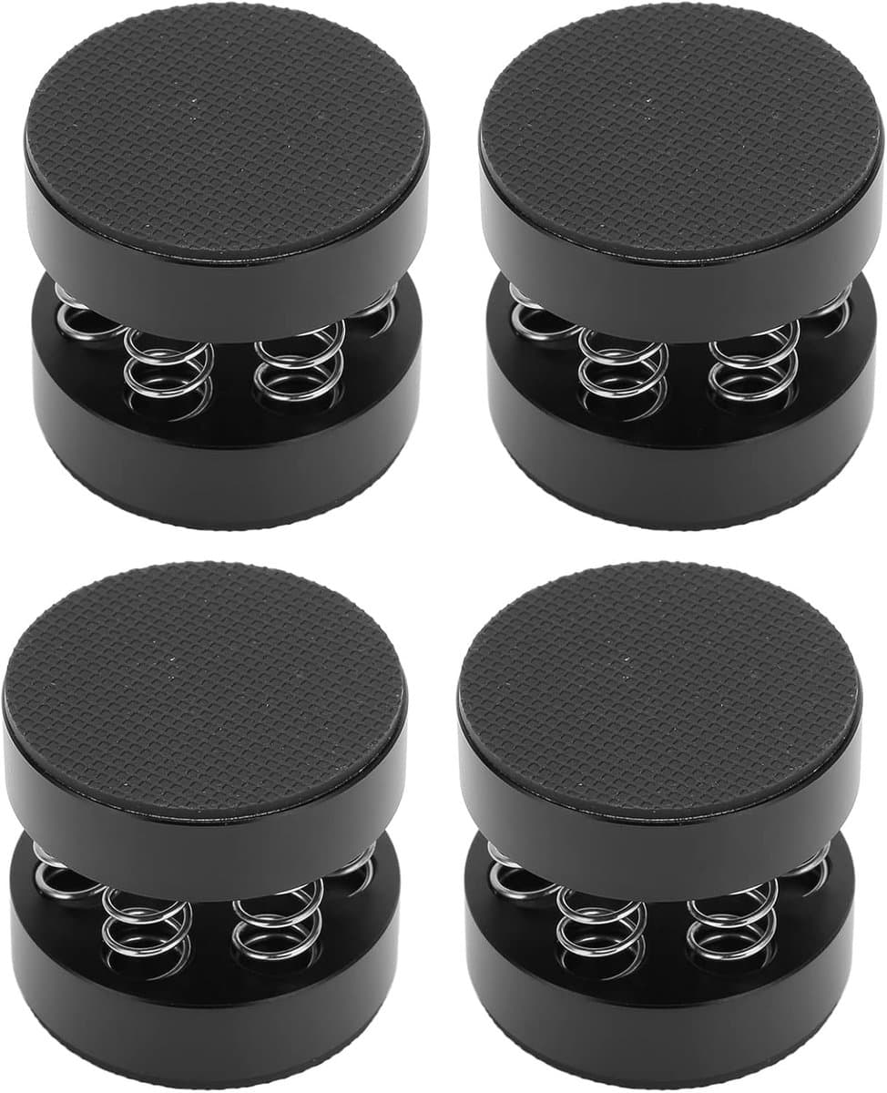 Luidspreker Isolatie Pads - Versterker Voetjes - Geluid Verbeteren - Schokabsorberend Ontwerp - 4 Stuks 9kg - Aluminiumkleur thumbnail 4