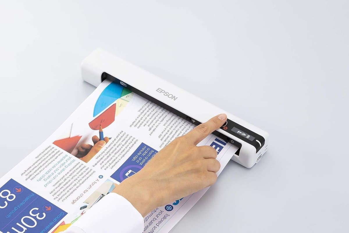 Mobiele Documentenscanner - Draagbare Scanner - Scannen Onderweg - Ingebouwde Batterij Wifi - Compact A4 - Wit thumbnail 5