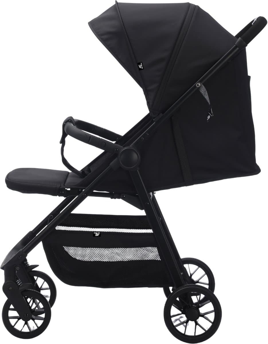 Bebies First Buggy MIO - Lichtgewicht Opvouwbare buggy- Verstelbare Rugleuning - Zwenkwielen, Zonnekap & Boodschappenmand - Geschikt vanaf Geboorte tot 22 kg - Zwart thumbnail 5