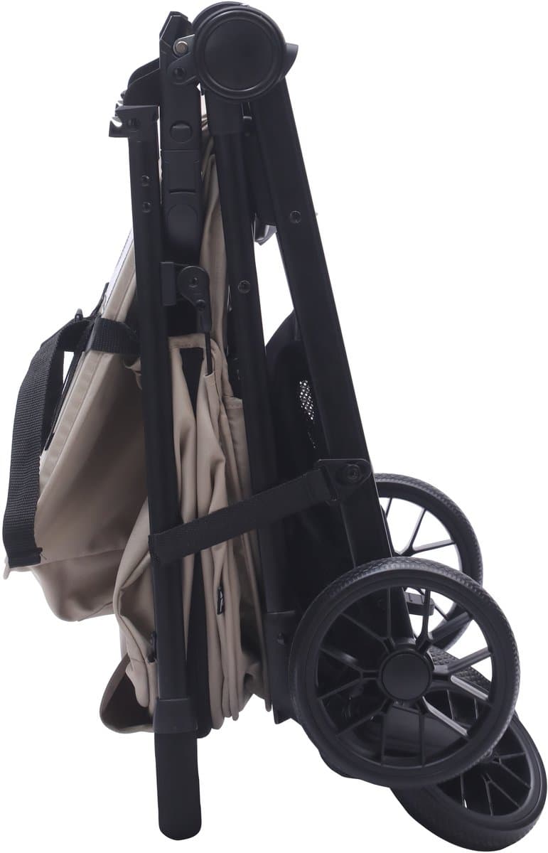 Bebies First Buggy MIO - Lichtgewicht Opvouwbare buggy- Verstelbare Rugleuning - Zwenkwielen, Zonnekap & Boodschappenmand - Geschikt vanaf Geboorte tot 22 kg - Beige thumbnail 4