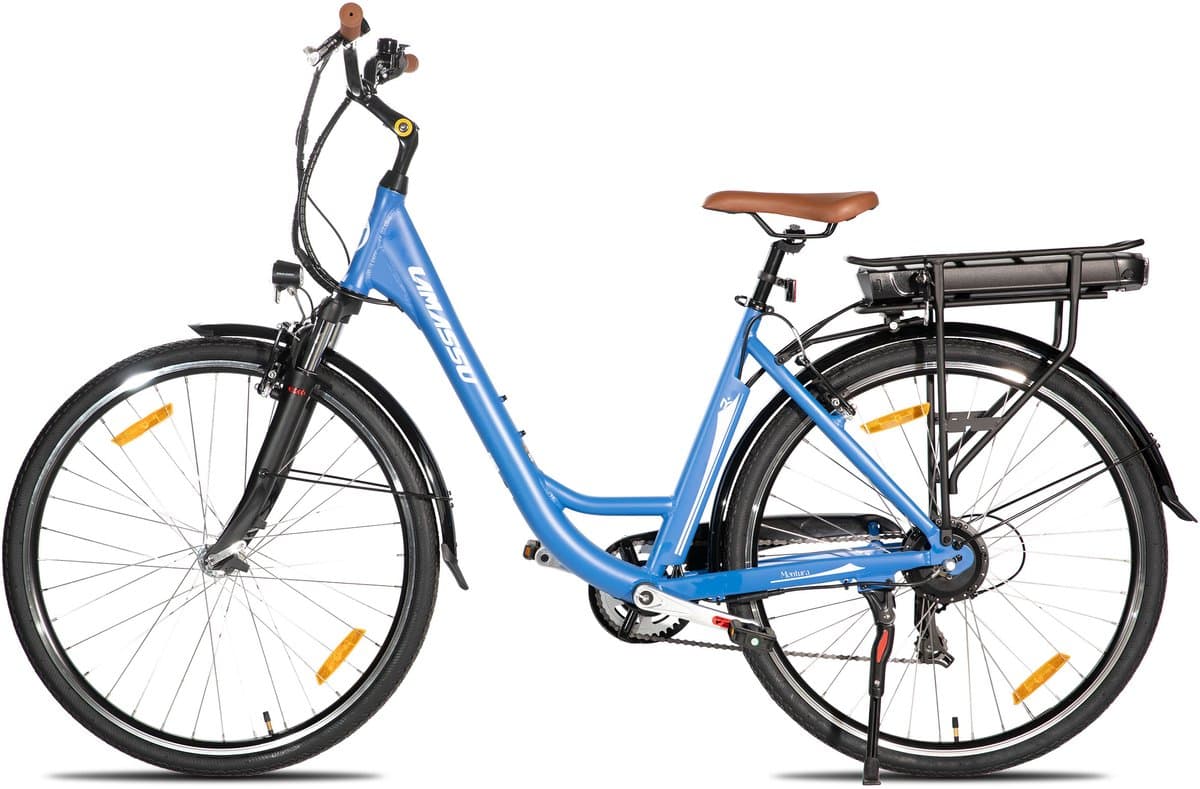 HILAND Montura Elektrische Stadsfiets 28 inch - E-bike Commuter Unisex - 250W Motor - 36V 10.4Ah Accu - 7 Versnellingen - Aluminium Frame thumbnail 6