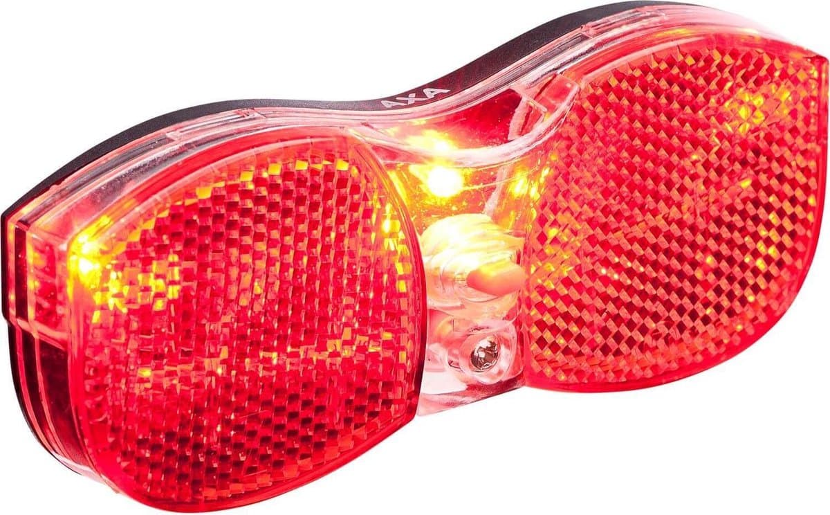AXA City Rear Achterlicht – LED Fietsverlichting – Batterij – 500 m Zichtbaarheid – 50/80 mm Montage – Geïntegreerde Reflector – Rood thumbnail 2