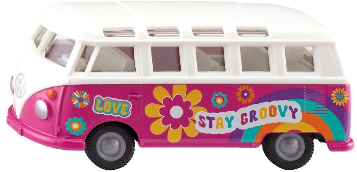 SIKU Super VW T1 Samba Flower Power - metalen model 1:50 thumbnail 8