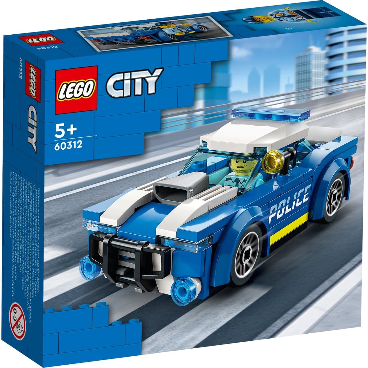 LEGO City Politiewagen 60312 – politieauto met minifiguur voor kids - afbeelding 1