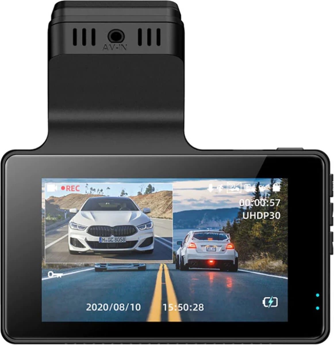 AZDome M63 Pro 1CH dashcam - Ultra 4K resolutie - Wifi - Gps - Parkeerstand - 64gb Micro SD - 3.0 inch Lcd - dashcam voor auto thumbnail 8