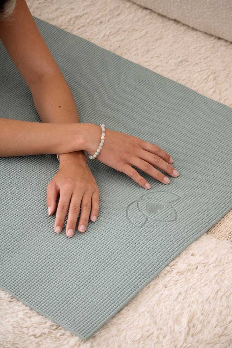 Yogamat sticky extra dik asgroen - Lotus | 6 mm | fitnessmat | sportmat | pilates mat thumbnail 2