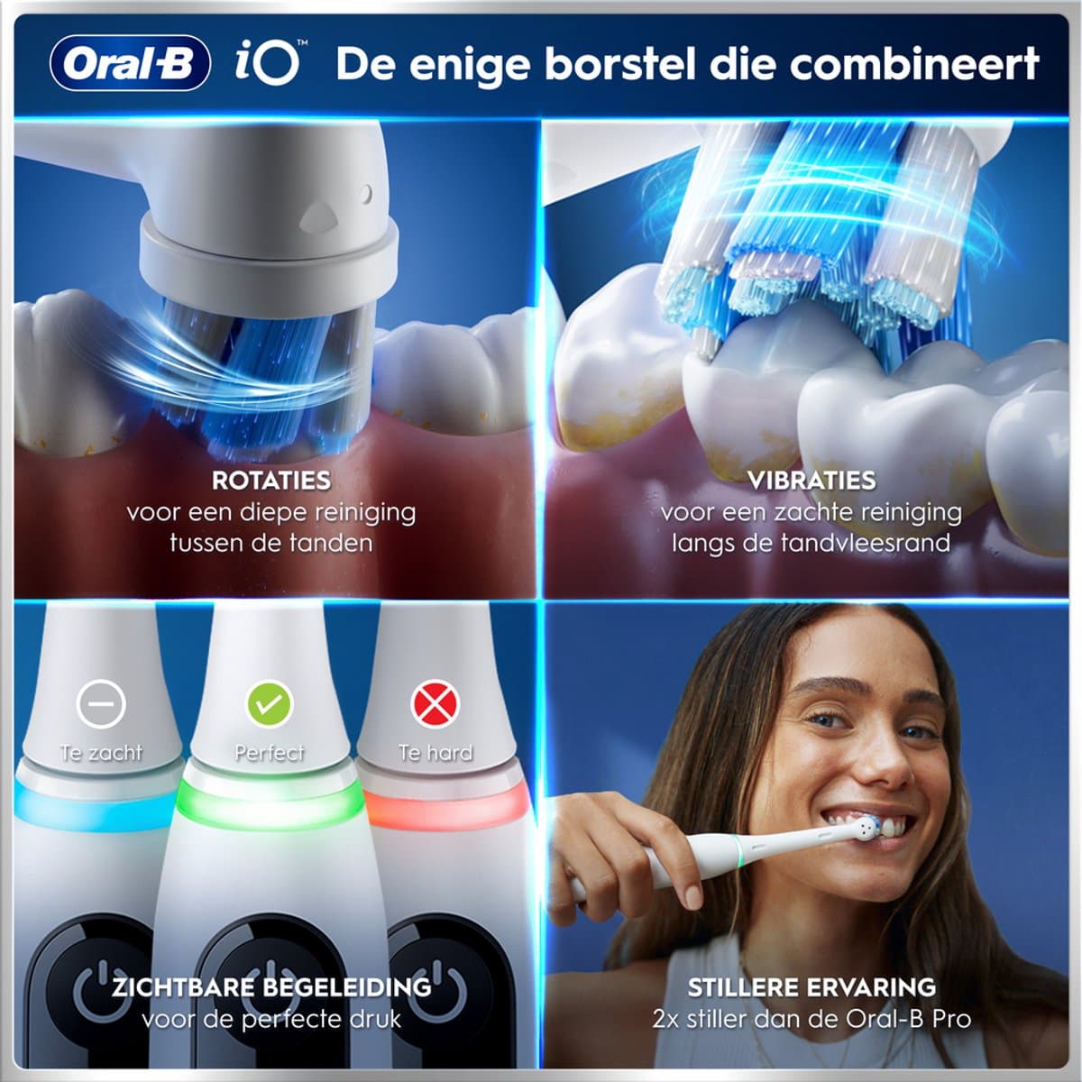 Oral-B iO 6 Elektrische Tandenborstel Duo - Wit & Roze - 1 set thumbnail 6